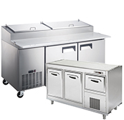 Refrigerated Prep Tables and Worktop Refrigerators