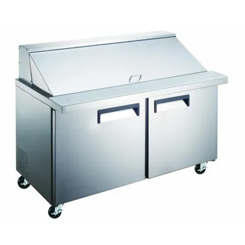 Admiral Craft GRSLM-2D 47'' 2 Door Counter Height Mega Top Refrigerated Sandwich / Salad Prep Table