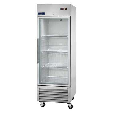 Arctic Air AGR23 27'' 23 cu. ft. Bottom Mounted 1 Section Glass Door Reach-In Refrigerator