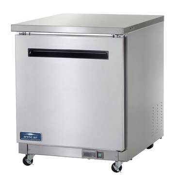 Arctic Air AUC27F 27.88'' 1 Door Counter Height Worktop Freezer with Side / Rear Breathing Compressor - 6.5 cu. ft.