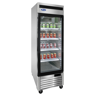 Atosa USA, Inc. Atosa USA MCF8701GR 27.00'' 19.1 cu. ft. 1 Section Silver Glass Door Merchandiser Freezer