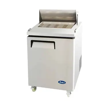 Atosa USA, Inc. Atosa USA MSF8305GR 27.50'' 1 Door Counter Height Mega Top Refrigerated Sandwich / Salad Prep Table