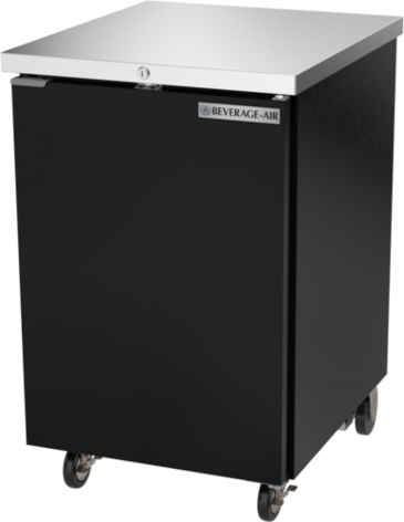 Beverage Air BB24HC-1-B Black 1 Solid Door Refrigerated Back Bar Storage Cabinet, 115 Volts
