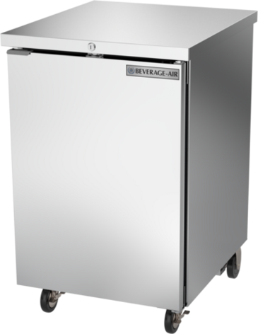 Beverage Air BB24HC-1-F-S Black 1 Solid Door Refrigerated Back Bar Storage Cabinet, 115 Volts