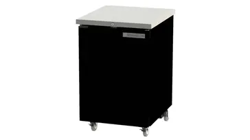 Beverage Air BB24HC-1-F-S Black 1 Solid Door Refrigerated Back Bar Storage Cabinet, 115 Volts