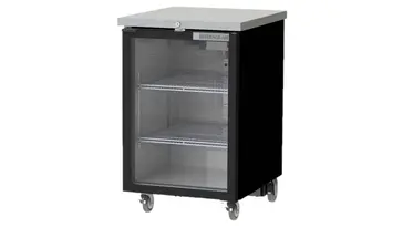 Beverage Air BB24HC-1-FG-B Black 1 Glass Door Refrigerated Back Bar Storage Cabinet, 115 Volts