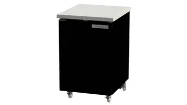Beverage Air BB24HC-1-S Black 1 Solid Door Refrigerated Back Bar Storage Cabinet, 115 Volts