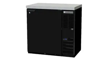 Beverage Air BB36HC-1-F-B-27 Black 1 Solid Door Refrigerated Back Bar Storage Cabinet, 115 Volts