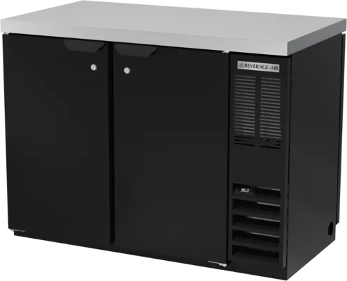 Beverage Air BB48HC-1-F-PT-B-27 Refrigerated Pass-Thru Back Bar Open Food Rated