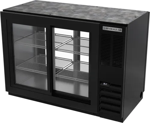 Beverage Air BB48HC-1-GS-PT-B Refrigerated Pass-Thru Back Bar Refrigerator
