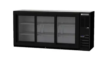 Beverage Air BB72HC-1-F-GS-S Silver 3 Glass Door Refrigerated Back Bar Storage Cabinet, 115 Volts