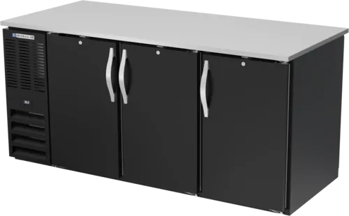 Beverage Air BB72HC-1-F-PT-B Refrigerated Open Food Rated Back Bar Pass-Thru
