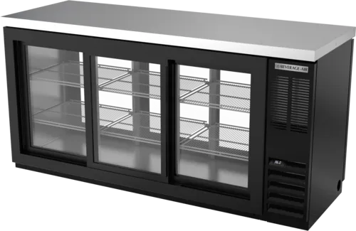 Beverage Air BB72HC-1-GS-PT-B-27 Refrigerated Back Bar Pass-Thru Storage Cabinet