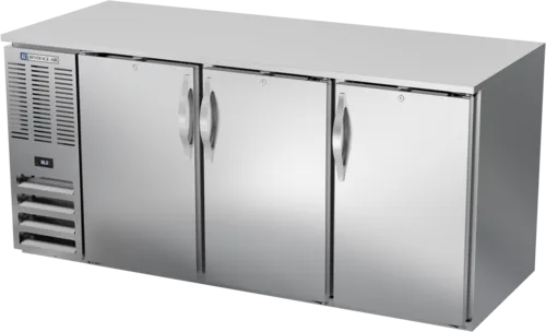Beverage Air BB72HC-1-S Silver 3 Solid Door Refrigerated Back Bar Storage Cabinet