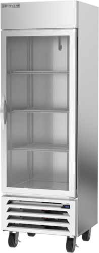 Beverage Air HBF19HC-1-G 27.25'' Bottom Mounted 1 Section Glass Door Reach-In Freezer