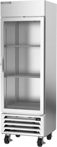 Beverage Air HBF19HC-1-G 27.25'' Bottom Mounted 1 Section Glass Door Reach-In Freezer