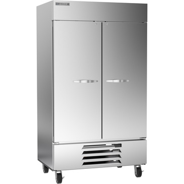 Beverage Air HBF44HC-1 47.00'' 44.0 cu. ft. Bottom Mounted 2 Section Solid Door Reach-In Freezer
