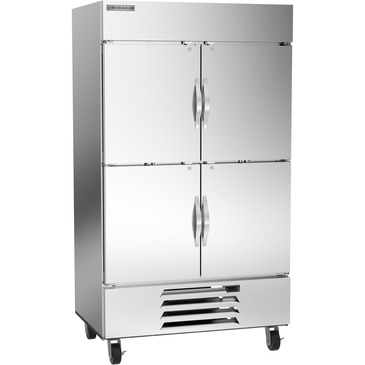 Beverage Air HBF44HC-1-HS 47'' 44.0 cu. ft. Bottom Mounted 2 Section Solid Door Reach-In Freezer
