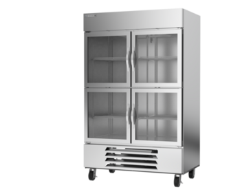 Beverage Air HBF49HC-1-HG 52'' 46.2 cu. ft. Bottom Mounted 2 Section Glass Door Reach-In Freezer