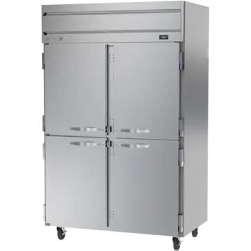 Beverage Air HR2HC-1HS 52.00'' 45.2 cu. ft. Top Mounted 2 Section Solid Half Door Reach-In Refrigerator