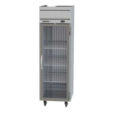 Beverage Air HRS1HC-1G 26'' 22.28 cu. ft. Top Mounted 1 Section Glass Door Reach-In Refrigerator