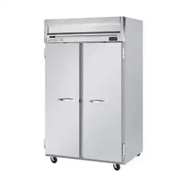 Beverage Air HRS2HC-1S 52.00'' 45.2 cu. ft. Top Mounted 2 Section Solid Door Reach-In Refrigerator