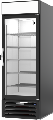 Beverage Air MMF23HC-1-B-IQ 29.5'' 22.5 cu. ft. 1 Section Black Glass Door Merchandiser Freezer
