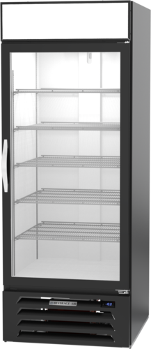 Beverage Air MMF27HC-1-B 30'' 26.57 cu. ft. 1 Section Black Glass Door Merchandiser Freezer