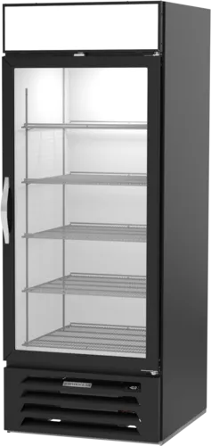 Beverage Air MMF27HC-1-B 30'' 26.57 cu. ft. 1 Section Black Glass Door Merchandiser Freezer