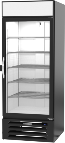 Beverage Air MMF27HC-1-B-IQ 31.25'' 25.5 cu. ft. 1 Section Black Glass Door Merchandiser Freezer