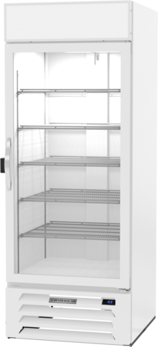 Beverage Air MMF27HC-1-W-IQ 31.25'' 25.5 cu. ft. 1 Section White Glass Door Merchandiser Freezer