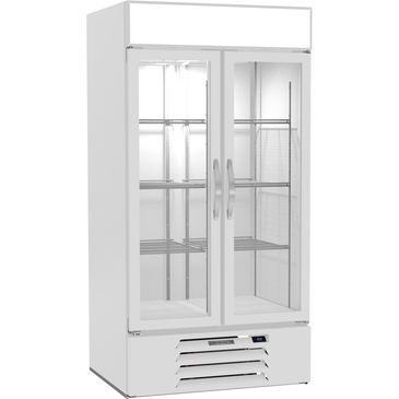 Beverage Air MMF35HC-1-W 39.50'' Section Glass Door Merchandiser Freezer