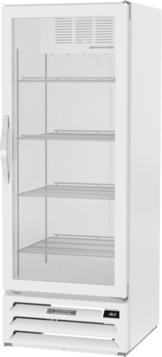 Beverage Air MMR12HC-1-W 24.13'' White 1 Section Swing Refrigerated Glass Door Merchandiser