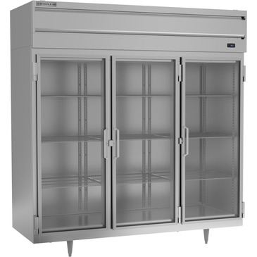Beverage Air PR3HC-1BG 77.75'' 3 Section Glass Door Reach-In Refrigerator