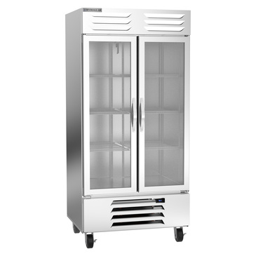 Beverage Air RB35HC-1G 39.50'' 2 Section Glass Door Reach-In Refrigerator