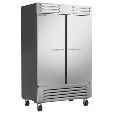 Beverage Air SR2HC-1S 52.00'' 42.98 cu. ft. Bottom Mounted 2 Section Solid Door Reach-In Refrigerator