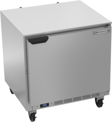 Beverage Air UCF32AHC 32'' 1 Section Undercounter Freezer with 1 Right Hinged Solid Door and Front Breathing Compressor