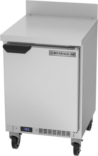 Beverage Air WTF20HC 20'' 1 Door Counter Height Worktop Freezer with Side / Rear Breathing Compressor - 2.27 cu. ft.