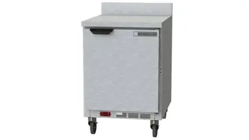 Beverage Air WTF24AHC-FIP 24'' 1 Door Counter Height Worktop Freezer with Side / Rear Breathing Compressor - 5.16 cu. ft.