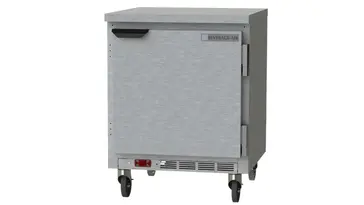 Beverage Air WTF27HC-FLT 27'' 1 Door Counter Height Worktop Freezer with Side / Rear Breathing Compressor - 5.25 cu. ft.