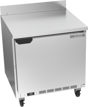 Beverage Air WTF32AHC 32'' 1 Door Counter Height Worktop Freezer with Side / Rear Breathing Compressor - 7.2 cu. ft.