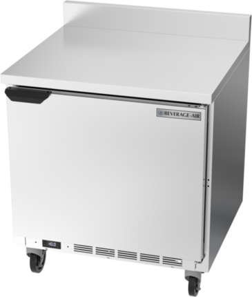 Beverage Air WTF32AHC-FIP 32'' 1 Door Counter Height Worktop Freezer with Side / Rear Breathing Compressor - 7.2 cu. ft.