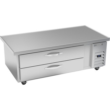 Beverage Air WTFCS60HC-64 64" 2 Drawer Freezer Base, Stainless Steel and Aluminum with Marine Edge Top - 115 Volts