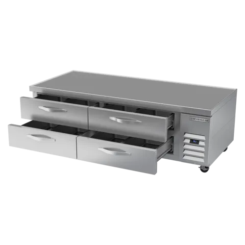 Beverage Air WTRCS72HC 72" 4 Drawer Refrigerated Chef Base with Marine Edge Top - 115 Volts