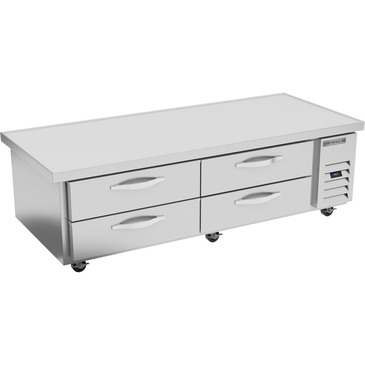 Beverage Air WTRCS72HC-76 76" 4 Drawer Refrigerated Chef Base with Marine Edge Top - 115 Volts