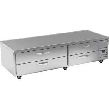 Beverage Air WTRCS84HC 84" 4 Drawer Refrigerated Chef Base with Marine Edge Top - 115 Volts