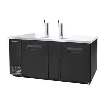 Blue Air BDD69-3B-HC 3 Taps 1/2 Barrel Draft Beer Cooler - Black, 3 Kegs Capacity, 115 Volts