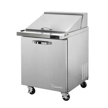 Blue Air BLMT28-HC 27.5'' 1 Door Counter Height Mega Top Refrigerated Sandwich / Salad Prep Table