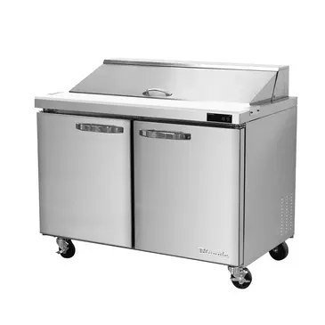 Blue Air BLPT36-HC 36.38'' 2 Door Counter Height Refrigerated Sandwich / Salad Prep Table with Standard Top