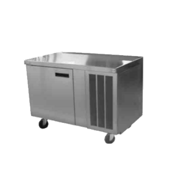 Delfield 186114BUCMP 114'' 3 Door Counter Height Worktop Refrigerator with Front Breathing Compressor - 37.24 cu. ft.
